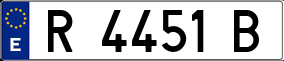 Trailer License Plate